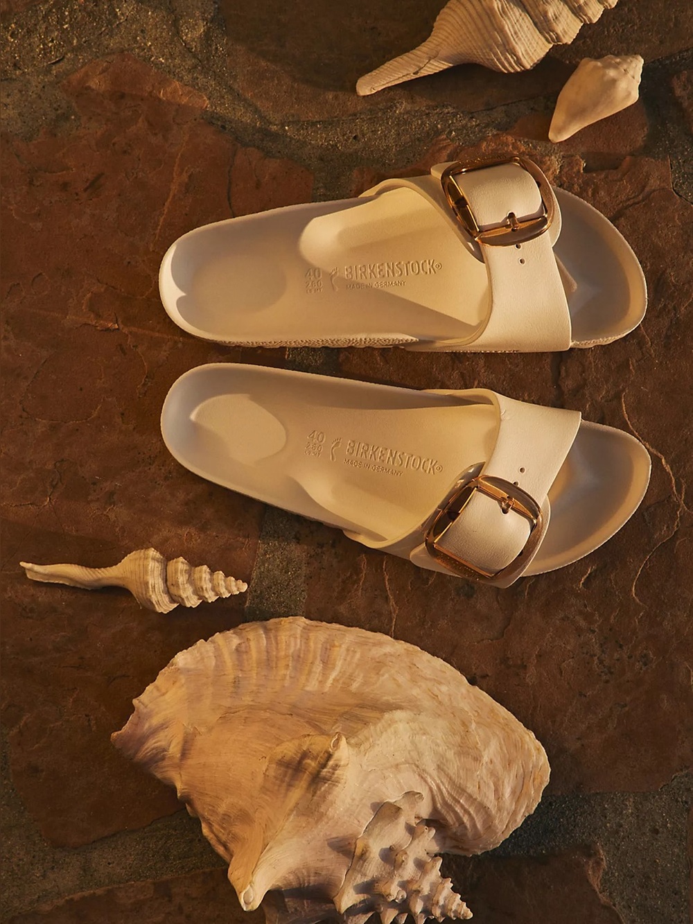 Birkenstock Madrid EVA Big Buckle Sandals eggshell